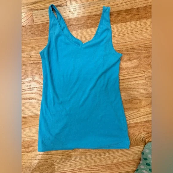Under Armour Teal Ribbed Tank Top - Picture 4 of 5